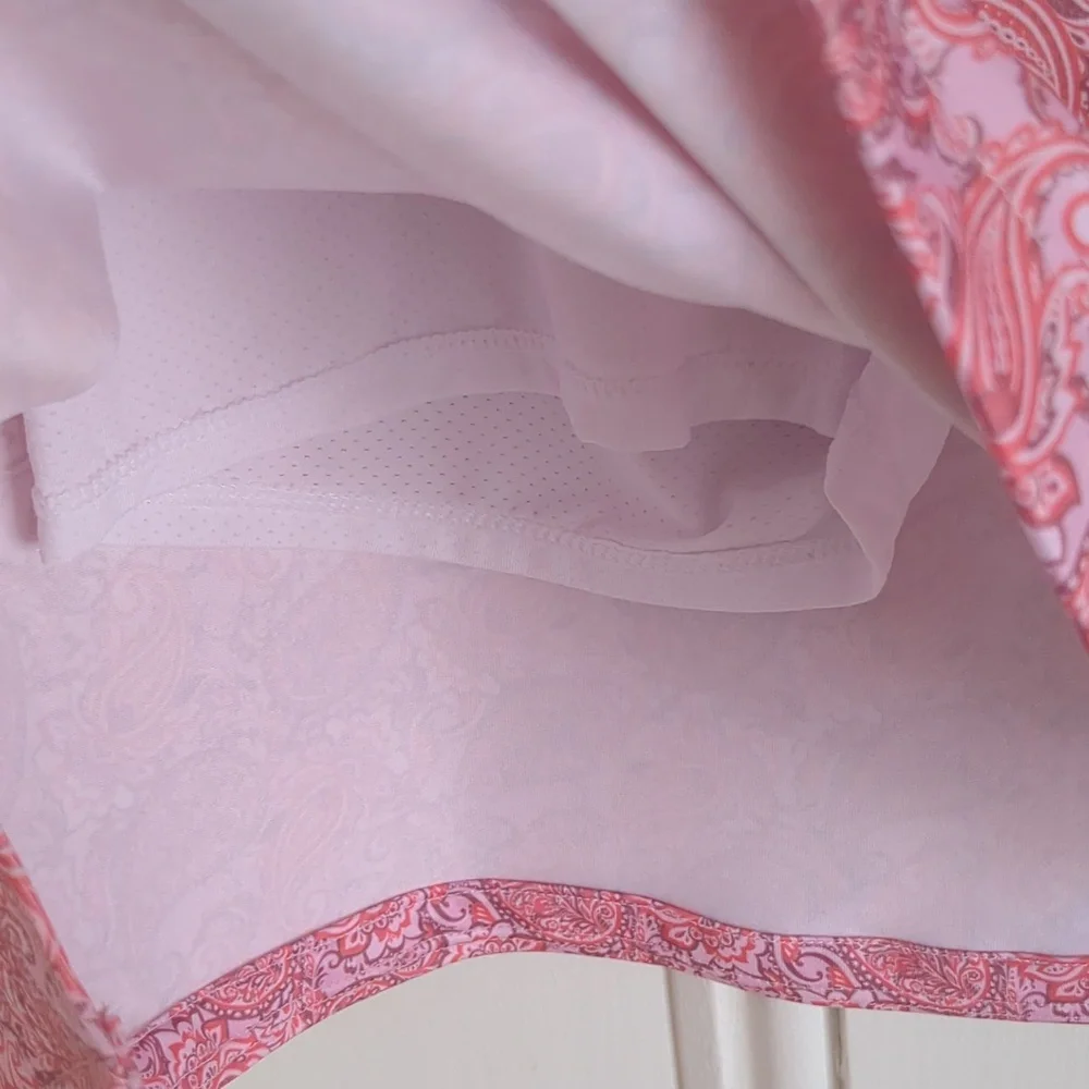 Medium Pink and Purple Paisley Activewear Skort Golf Slimour Sears